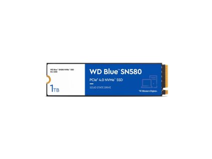 WD BLUE SSD NVMe 1TB PCIe SN580,Gen4 , (R:4150, W:4150MB/s) WDS100T3B0E Western Digital