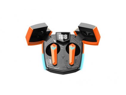 Canyon GTWS-2, Doublebee, herné True Wireless Bluetooth slúchadlá do uší, nabíjacia stanica v kazete, oranžové CND-GTWS2O