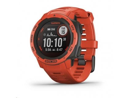 Garmin GPS sportovní hodinky Instinct Solar Red Optic 010-02293-20