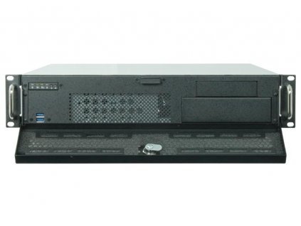 CHIEFTEC Rackmount 2U UNC-210, mATX, polovičná výška PCI slotov, čierna, PSF-400B (400W) UNC-210M-B Chieftec