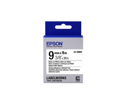 Epson Label Cartridge LK-3WBW, Black/white 9mm C53S653007 Epson PS