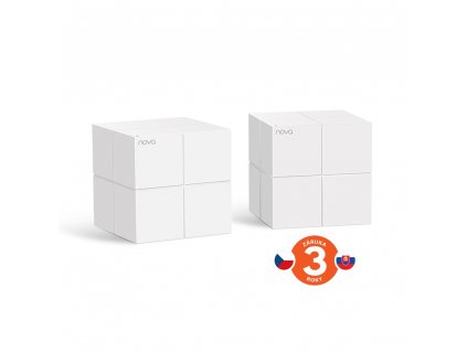 Tenda Nova MW6 (2-pack) WiFi AC1200 Mesh Gigabit system, MU-MIMO, 4x GLAN/GWAN, SMART CZ aplikace