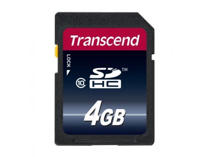 TRANSCEND SDHC Premium 4GB, trieda 10 TS4GSDHC10 Transcend