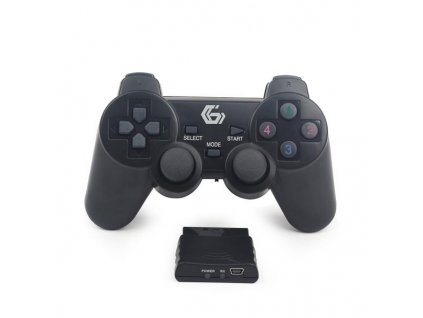 GEMBIRD gamepad JPD-WDV-01, vibrační, bezdrátový, PC/PS2/PS3, USB Gembird