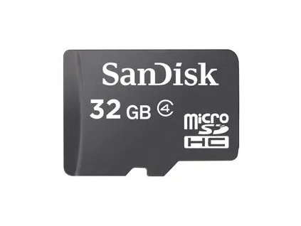Sandisk/micro SDHC/32GB/18MBps/Class 4/+ Adaptér/Černá SDSDQM-032G-B35A SanDisk