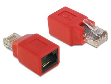 Delock RJ45 Křížený adaptér samec - samice 65025 DeLock