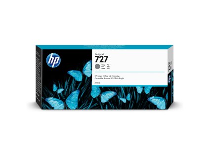 Atramentová kazeta HP 727 sivá DesignJet s objemom 300 ml F9J80A