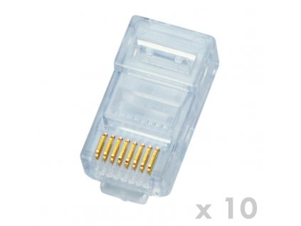 DATACOM Konektor RJ45 UTP 8p8c Cat5e 10ks (drát) 4121