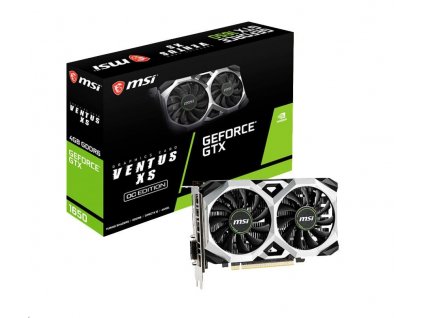 MSI VGA NVIDIA GeForce GTX 1650 VENTUS XS D6 4G OCV1, 4GB GDDR6, 1xDP, 1x HDMI, 1xDVI GTX 1650 D6 VENTUS XS OCV1