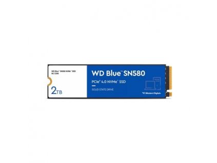 WD BLUE SSD NVMe 2TB PCIe SN580,Gen4 , (R:4150, W:4150MB/s) WDS200T3B0E Western Digital