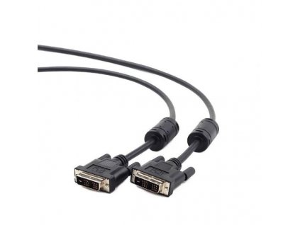 Gembird kábel DVI (M - M) video single link, 1.8m, čierny. bulk balenie CC-DVI-BK-6