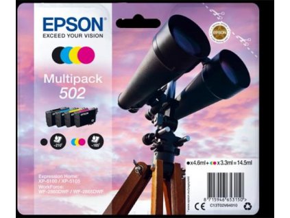 EPSON multipack 4 barvy,502 Ink,standard C13T02V64010 Epson