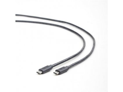 Gembird kábel nabíjací USB-C (M) na USB-C (M), 1 m, čierny CCP-USB3.1-CMCM-1M