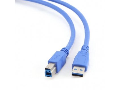 Gembird kábel USB 3.0 (AM) na USB 3.0 (BM), 3 m, modrý CCP-USB3-AMBM-10