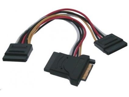 Napájací kábel PREMIUMCORD SATA (Y) k HDD (3xF/1xM, 16cm, rozdvojka) kfsa-8 PremiumCord