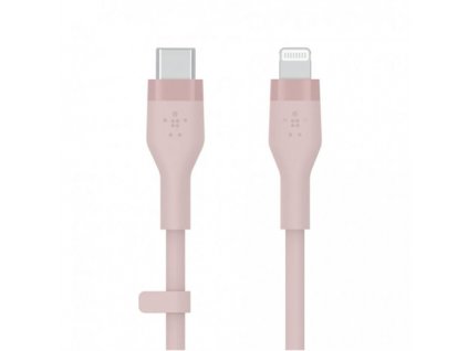 Belkin kábel Boost Charge Flex Silicone USB-C to Lightning 3m - Pink CAA009bt3MPK