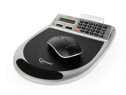Gembird combo podložka pod myš s integrovaným 3-port USB hubom, kalkulačkou, čítačkou pamäťových kariet a teplomerom MP-UC1