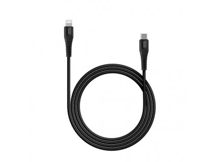 Canyon CNS-MFIC4B, 1.2m kábel USB-C / Lightning, MFi Apple schválený, 5V/2.4A, priemer 3.5mm, PVC, čierny