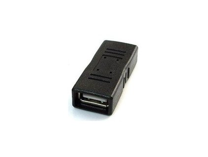 Gembird adaptér - spojka USB 2.0 (F) na USB 2.0 (F), čierny A-USB2-AMFF