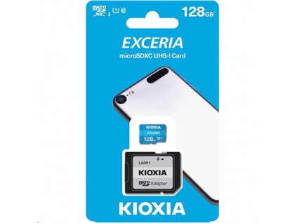 128 GB . microSDXC karta KIOXIA Exceria Class 10 UHS I U1 + adaptér LMEX1L128GG2 Wilk Elecktronik