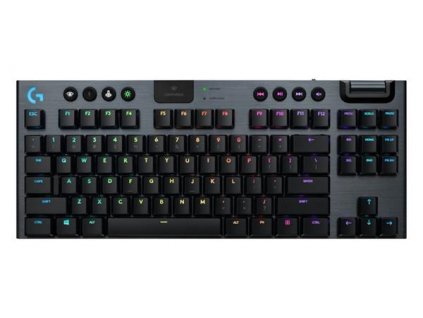 Logitech® G915 TKL Tenkeyless LIGHTSPEED Wireless RGB Mechanical Gaming Keyboard - Clicky - CARBON - US INT'L 920-009537