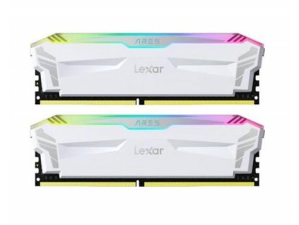 DDR 4.... 16GB . 3200Mbps. CL40 Lexar® Ares s chladičom, RGB, biela (2x8GB) LD4EU008G-R3866GDWA