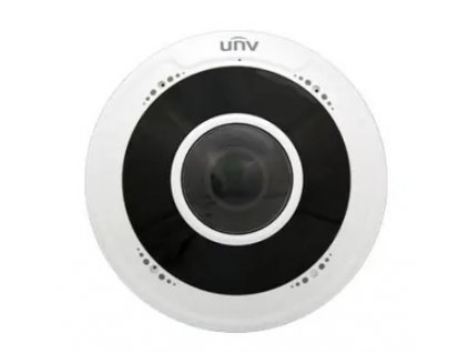 UNIVIEW IP kamera 2560x1944 (5Mpix), až 25 sn/s, H.265, obj. 1,4 mm (180°), PoE, DI/DO, 2x Mic. s dosahem 25m, Smart IR IPC815SB-ADF14K-I0 UniView