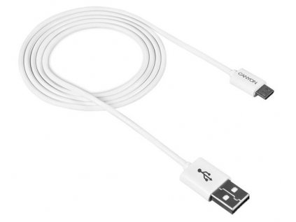 Canyon CNE-USBM1W, 1m kábel USB 2.0 / micro USB, biely