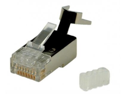 ROLine Konektor 8/8 RJ45, cat6 cat6a cat7, tienený na drôt 10ks/bal AWG22-26 21173063 CNS Network