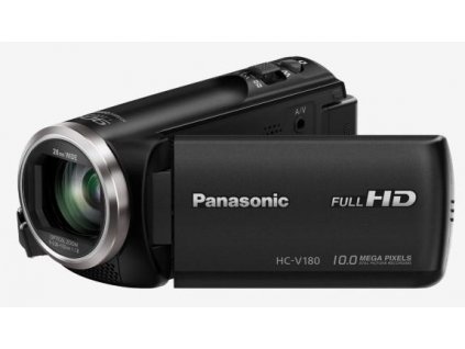 Panasonic HC-V180EP-K, 1/5,8" BSI 2.2Mpx, 50x zoom 28mm, 5-osý OIS, černá