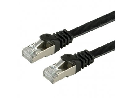 Patch kábel Cat6, FTP, LSOH, 3m, čierny, plochý 21990973 CNS Network