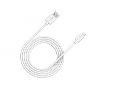 Canyon MFI-12, 2m PVC kábel Lightning/USB, 5V/2.4A, MFI schválený Apple, biely CNS-MFIC12W