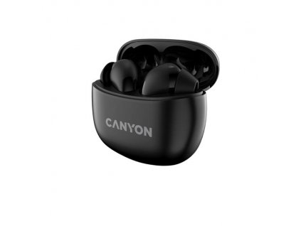 Canyon TWS-5 True Wireless Bluetooth slúchadlá do uší, nabíjacia stanica v kazete, čierne CNS-TWS5B