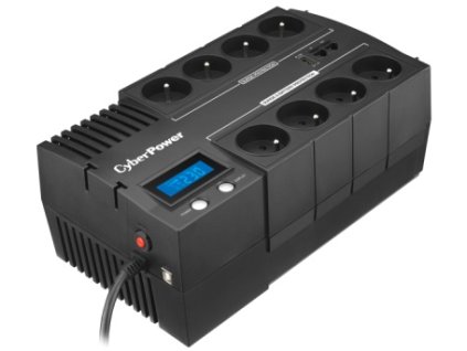 CyberPower BRICs LCD 1200, 1200VA/420W LCD, 8x FR zásuvka, RJ11/RJ45, USB BR1200ELCD-FR Cyber Power Systems