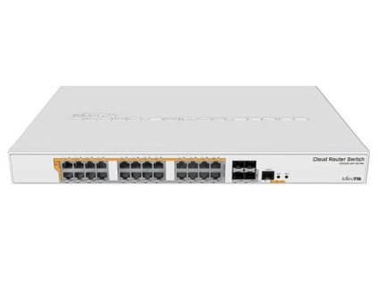 MIKROTIK RouterBOARD Cloud Router Switch CRS328-24P-4S+RM + L5 (800MHz; 512MB RAM; 24x GLAN POE; 4x SFP+) rack MikroTik