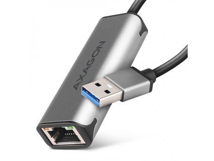 AXAGON ADE-25R USB-A 3.2 Gen 1 - 2.5 Gigabit Ethernet síťová karta, Realtek 8156, auto install, šedá Axagon