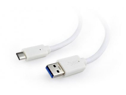 Cablexpert kábel USB 3.0 AM na Type-C kábel AM/CM, 1,8m, biely CCP-USB3-AMCM-6-W Gembird