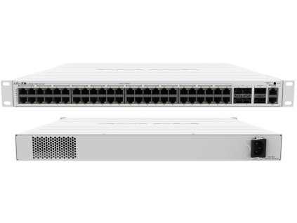 MIKROTIK RouterBOARD Cloud Router Switch CRS354-48P-4S+2Q+RM + L5 (650MHz; 64MB RAM; 48x GLAN POE; 4xSFP+; 2xQSFP+) rack MikroTik