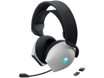 DELL Alienware Dual Mode Wireless Gaming Headset - AW720H (Lunar Light) AW720H-W-DEAM Dell