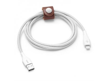 Belkin kábel DuraTek Plus USB to Lightning with Strap 1.2m - White F8J236bt04-WHT