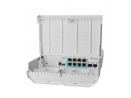 MIKROTIK RouterBOARD Cloud Smart Switch netPower Lite 7R + SwOS lite (8x GLAN; 2x SFP+, GPEN) outdoor CSS610-1Gi-7R-2S+OU MikroTik