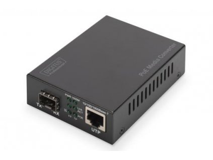 DIGITUS Professional Gigabit PoE media converter, RJ45 / SFP, PSE DN-82140 Digitus