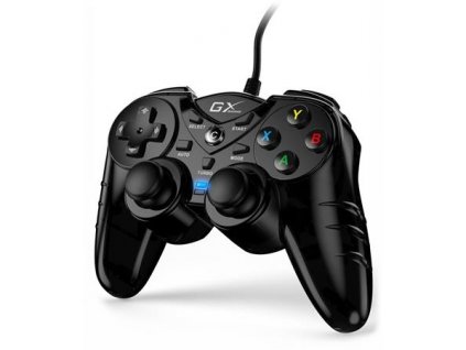 Genius GX Gaming GX-17UV, Gamepad, drátový, vibrační, pro PC a PS3, USB, černý 31610001400