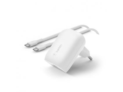 Belkin 30W PD 3.0 PPS USB-C Wall Charger + USB-C/USB-C kábel 1m - White WCA005vf1MWH-B6