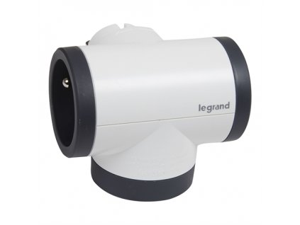 Legrand Adaptér bočný otočný 2x2P+T USB A+C biela/tmavosivá 049437