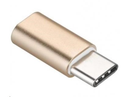 PREMIUMCORD Adaptér USB 3.1 C/male - USB 2.0 Micro-B/female, zlatý kur31-08 PremiumCord