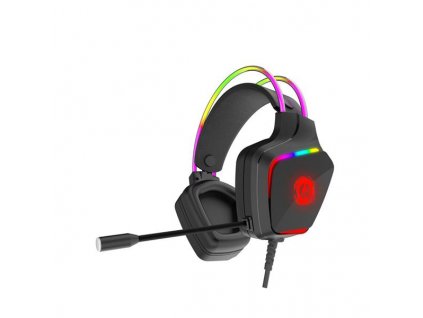Canyon GH-9A, Darkless herný headset, USB / 2x 3.5mm jack, 2m kábel, multicolor RGB podsvietenie, čierny CND-SGHS9A