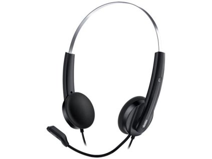 GENIUS sluchátka HS-220U/ USB/ černo-stříbrný 31710020400 Genius