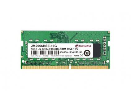 SODIMM DDR4 16GB 2666MHz TRANSCEND 1Rx8 2Gx8 CL19 1.2V JM2666HSE-16G Transcend