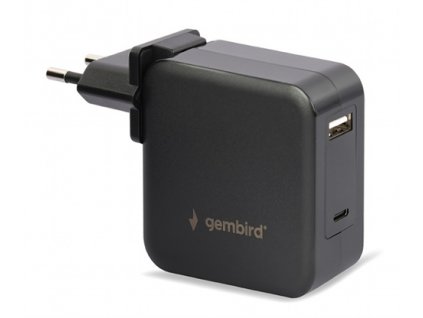 GEMBIRD Univerzálny adaptér NPA-PD60-01 pre notebook, Type-C PD, USB, 60 W Gembird